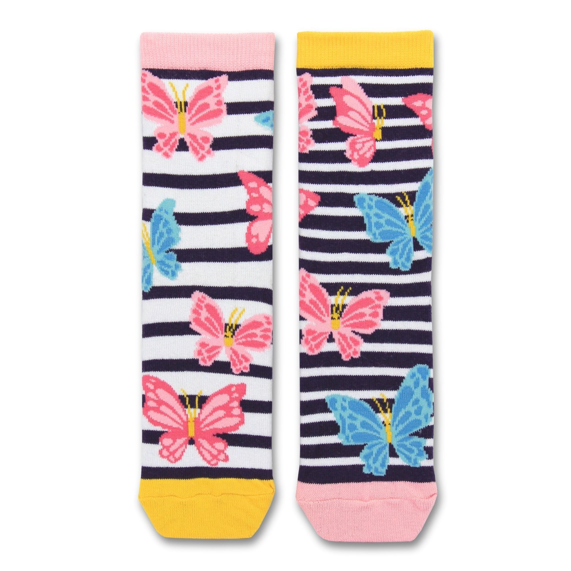 BUTTERFLY - 1 paio di calzini spaiati per bambini | United Oddsocks |