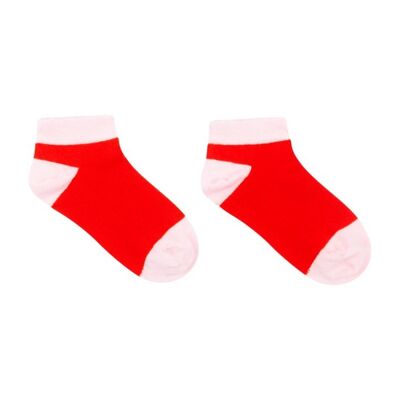 Sneaker socks Red-Pink 2Y - 4Y