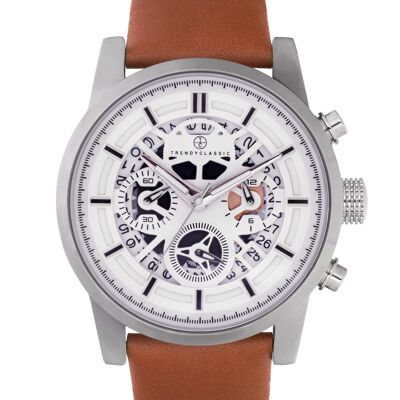 CC1053-03 - Trendy Classic analog men's watch - Leather strap - Chronograph - Octave