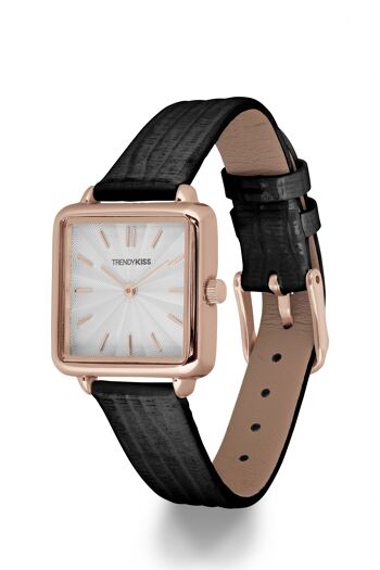 TRG10145-02 - Montre femme analogique Trendy Kiss - Bracelet cuir type lézard - Rita 2