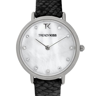 TC10133-01 - Reloj analógico para mujer Trendy Kiss - Correa de piel con estampado de serpiente - Mia