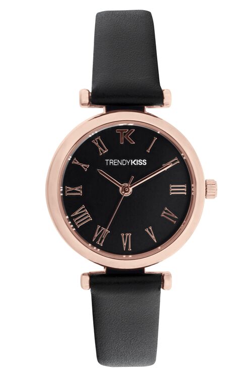 TRG10134-02 - Montre femme analogique Trendy Kiss - Bracelet cuir - Romy