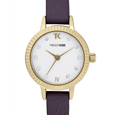 TG10135-01 - Trendy Kiss analog women's watch - Leather strap - Constance