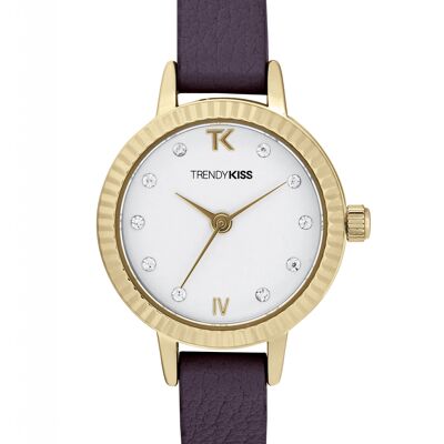 TG10135-01 - Reloj analógico para mujer Trendy Kiss - Correa de piel - Constance