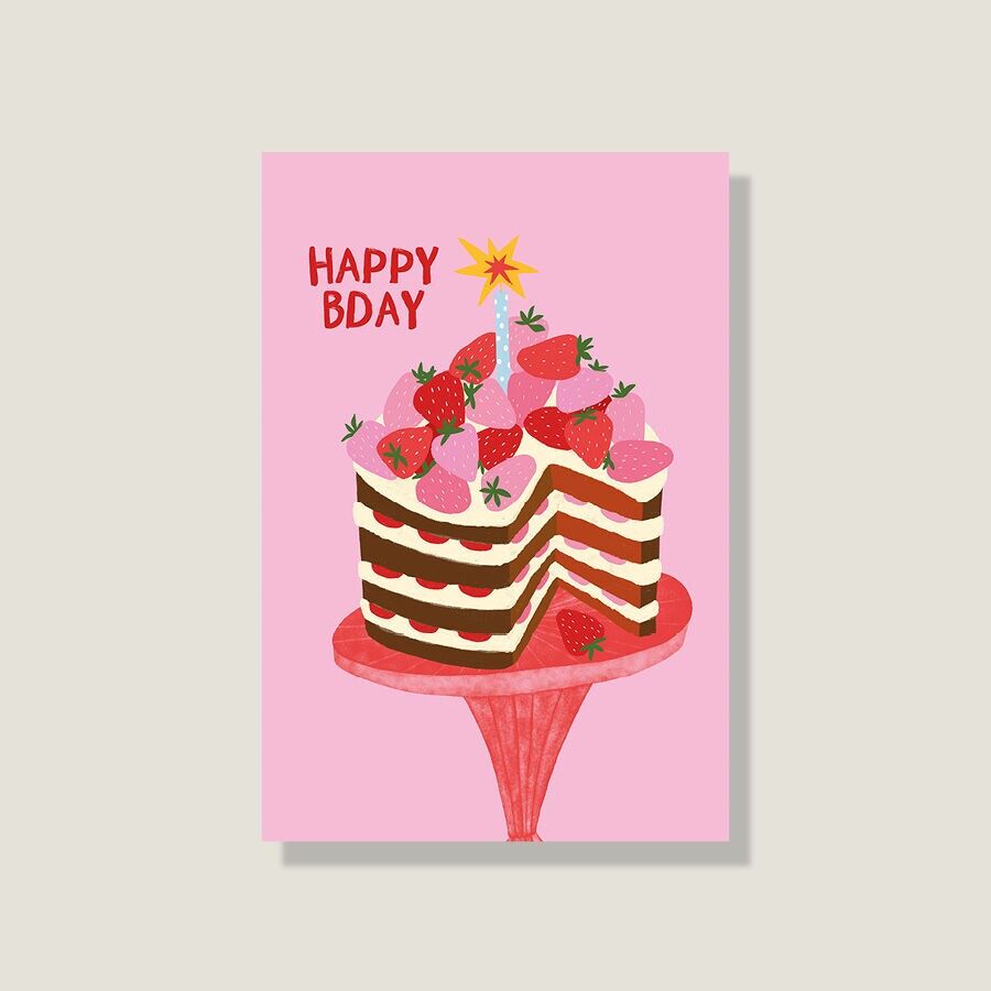 Cartolina 'Buon compleanno'