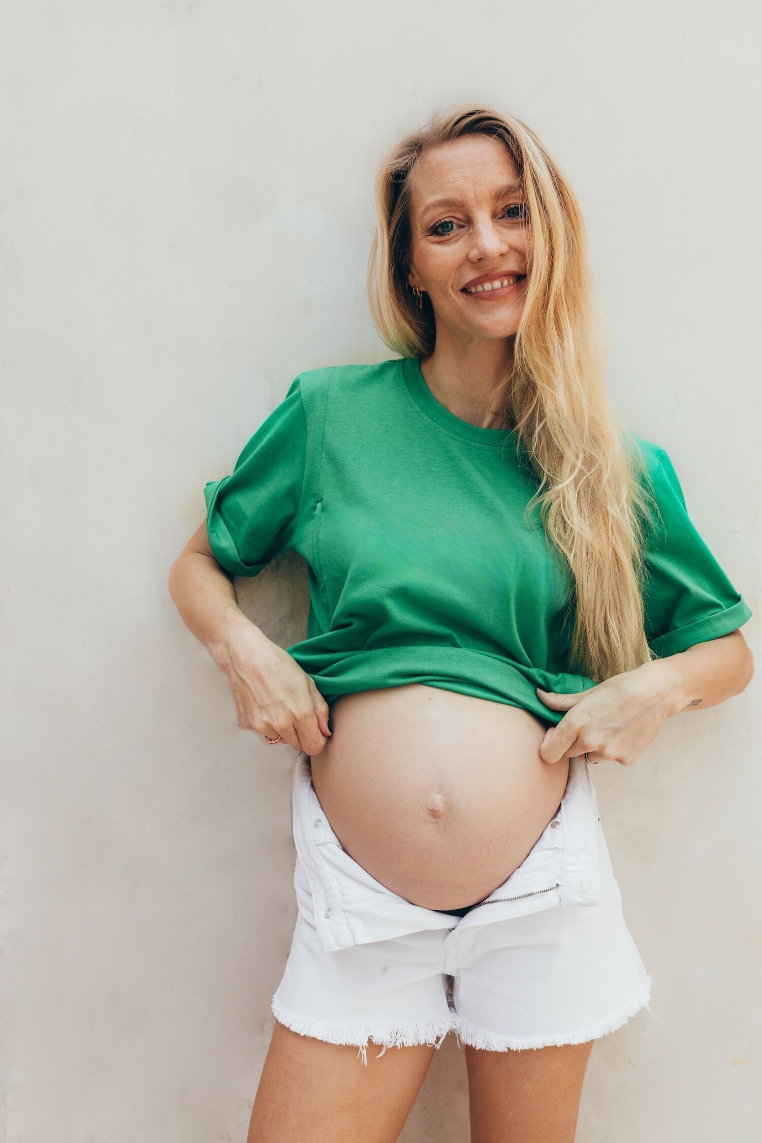 Maglietta VERDE per allattamento