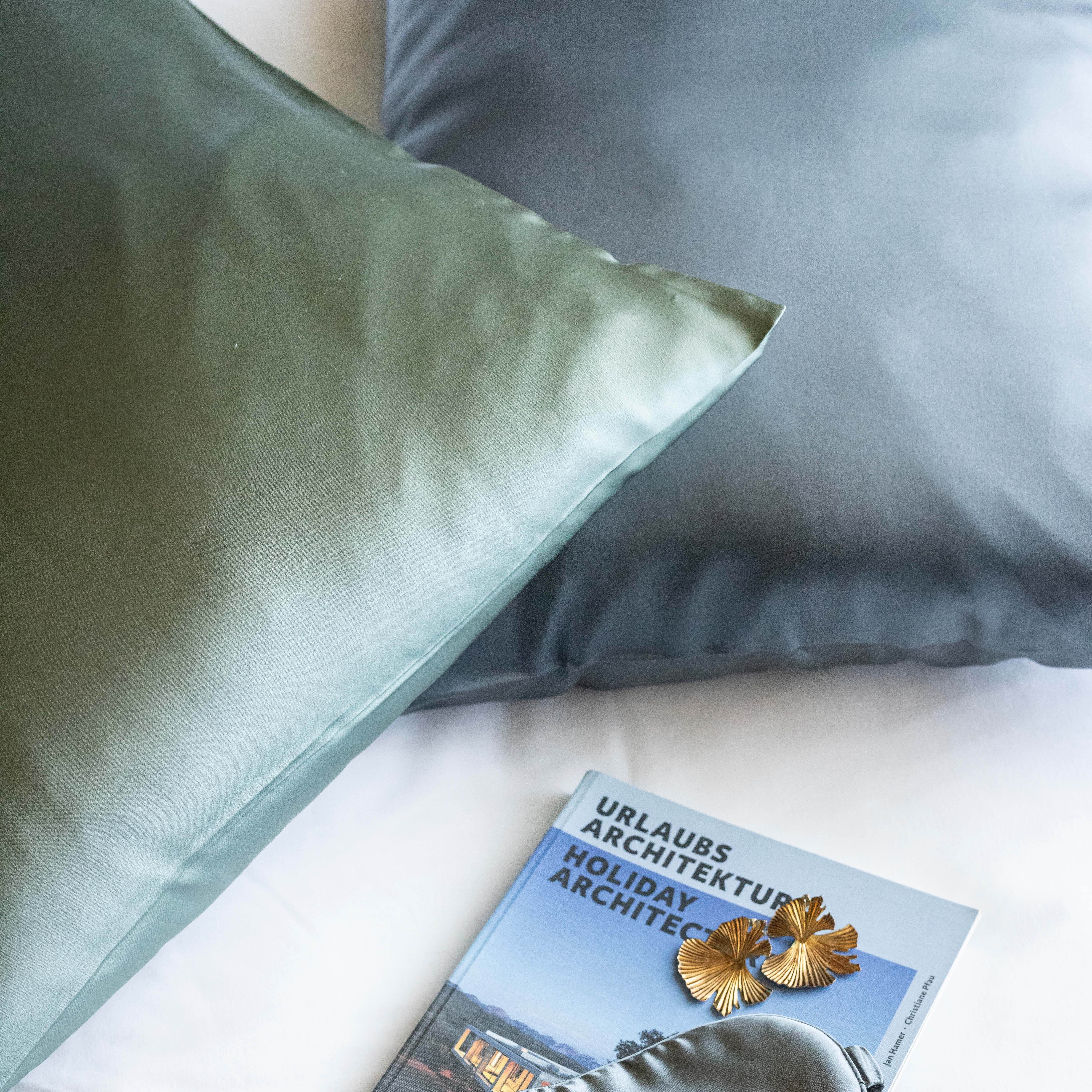 Taie d'oreiller Ashley Vert de gris 50 x 75