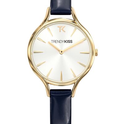 TG10093-03 - Trendy Kiss analog women's watch - Genuine patent leather strap - Anita