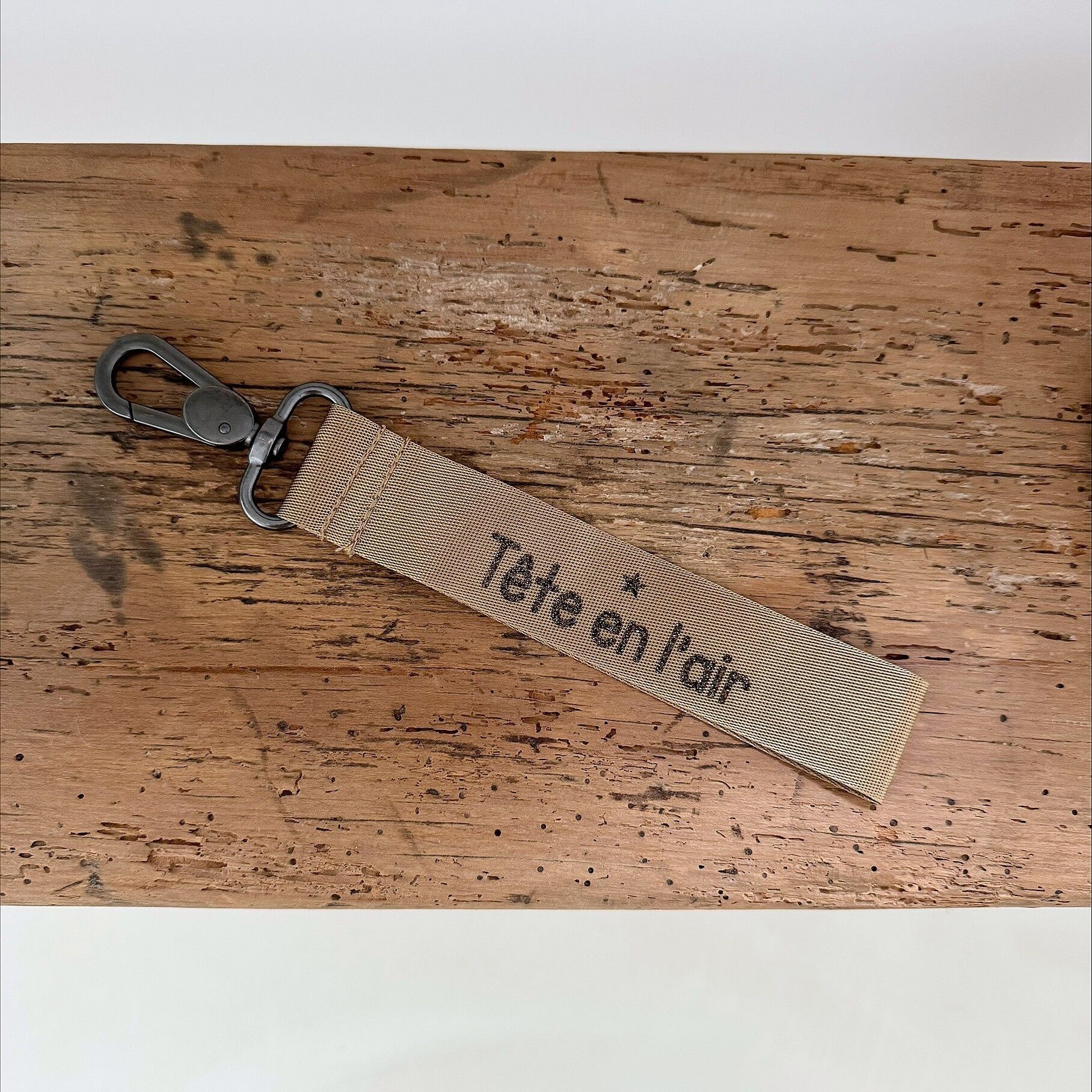 Porte Clefs " Tête en l'Air" Bronze
