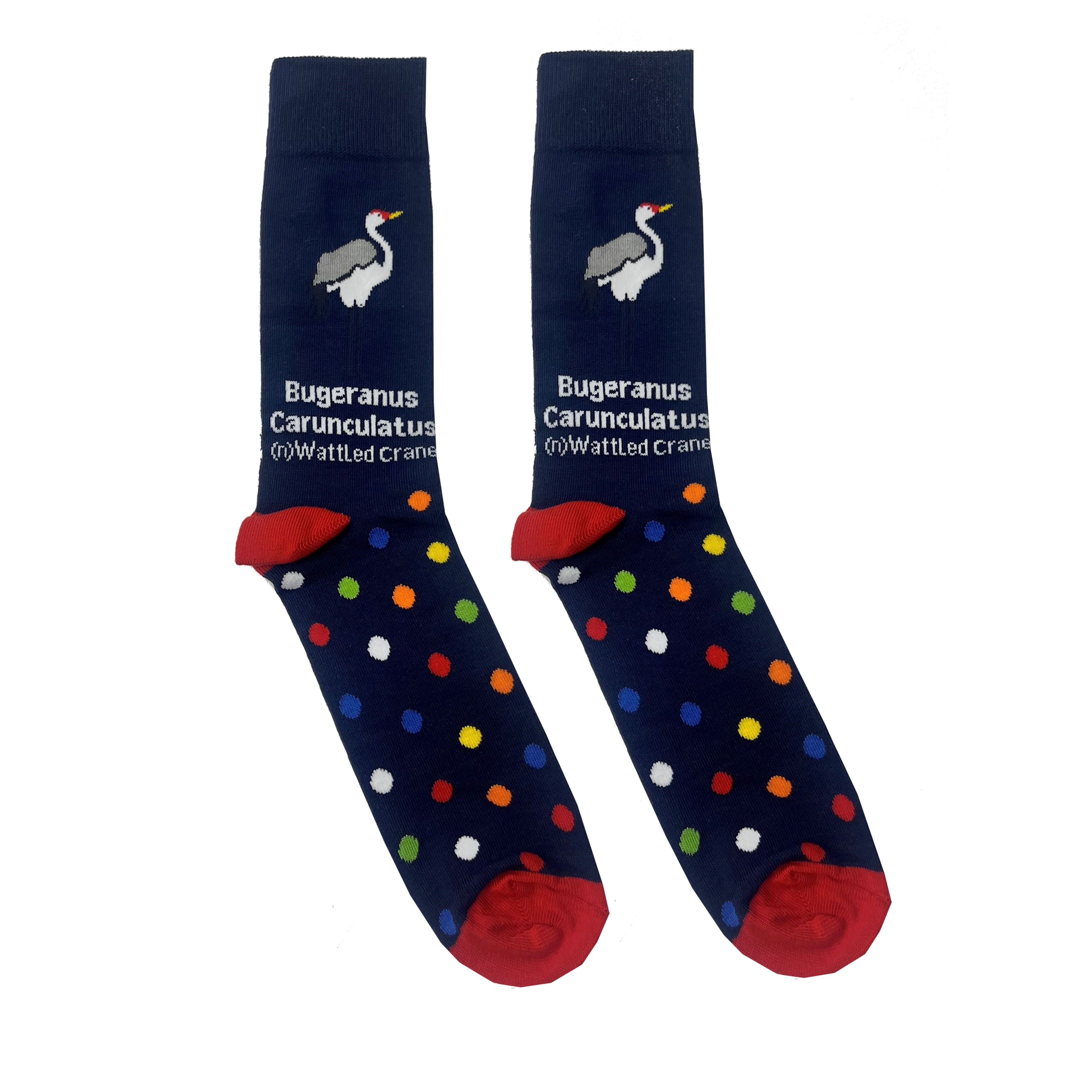 Bugeranus Carunculatus 1 paio di calzini | Calzini Cockney Spaniel per uomo