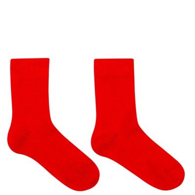 Bamboo socks Red 2Y - 4Y