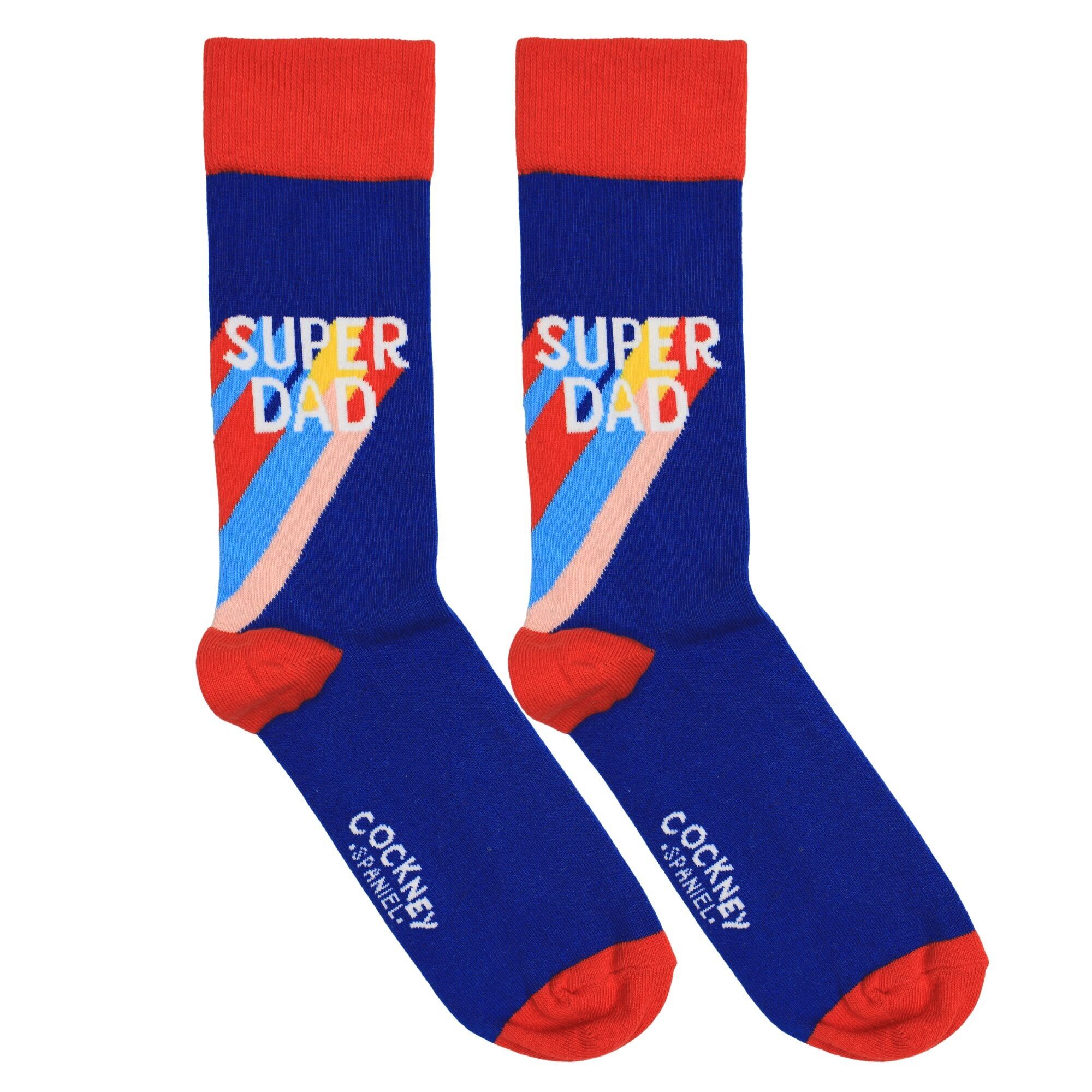 SUPER PAPÀ - 1 paio di calzini coordinati | Cockney Spaniel | UK 6-11, EUR 39-46, US 6.5-11.5