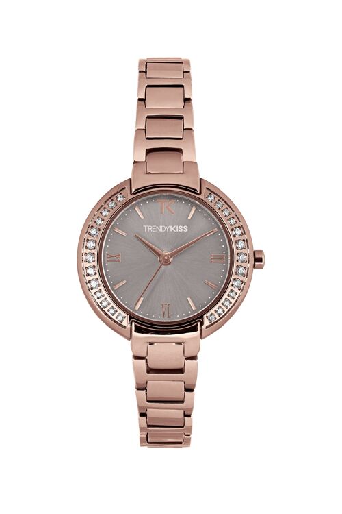 TMRG10141-03 - Montre femme analogique Trendy Kiss - Bracelet acier inoxydable - Boitier sertis de strass - Ariete