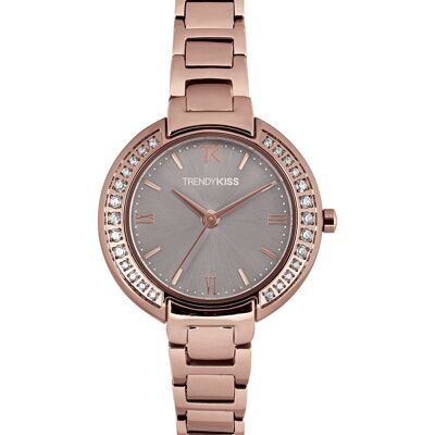 TMRG10141-03 - Trendy Kiss analog women's watch - Stainless steel bracelet - Case set with rhinestones - Ariete