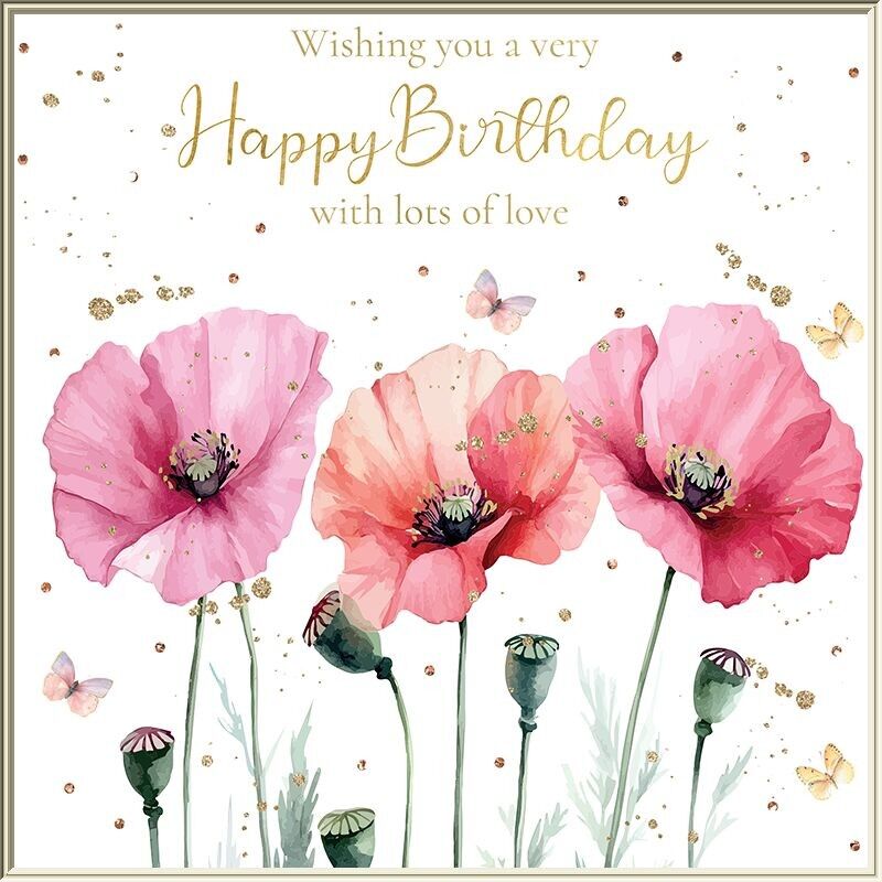 Auguri e sogni - Buon compleanno papaveri