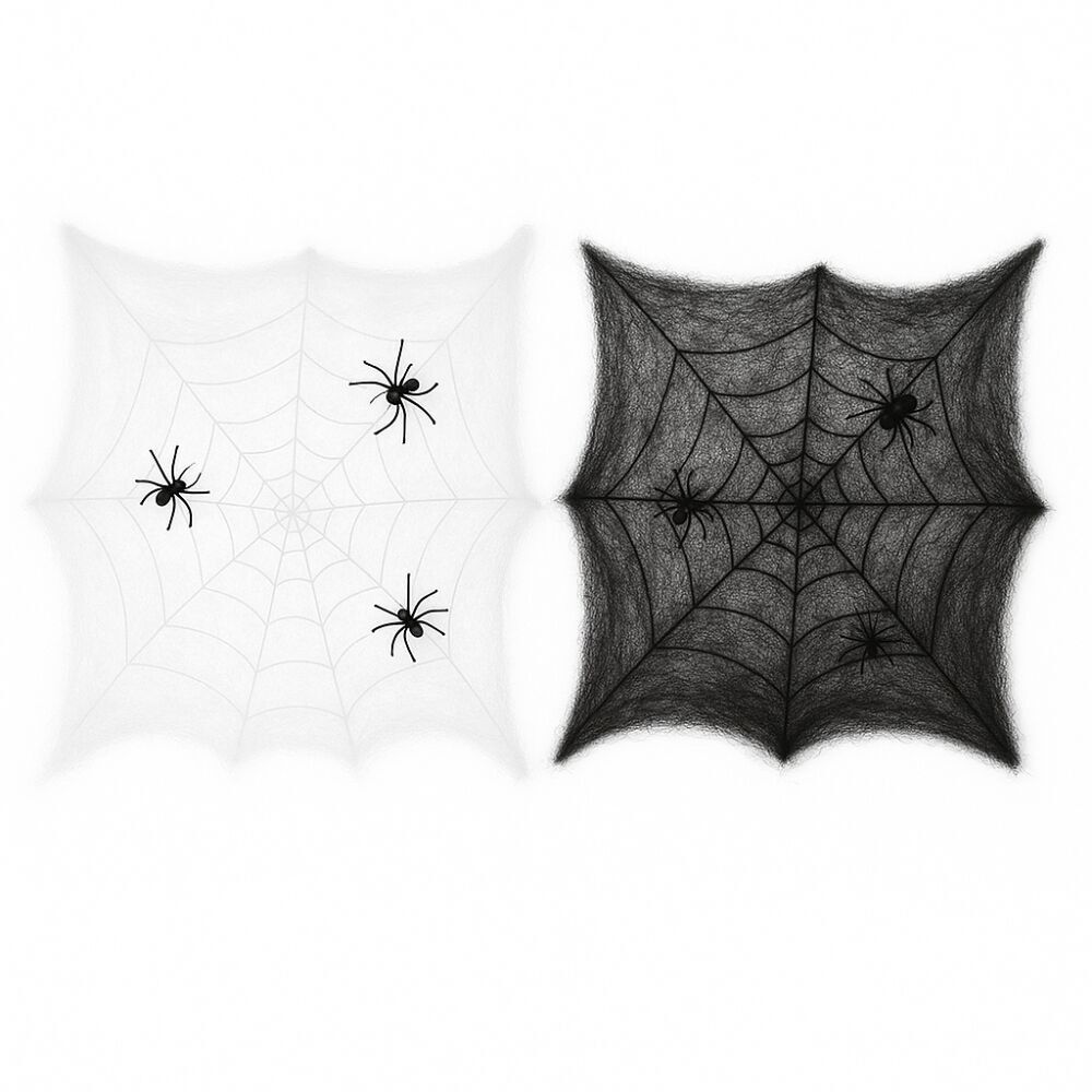 Giant Reusable Spider Web for Halloween Indoor Decoration Easy to Install