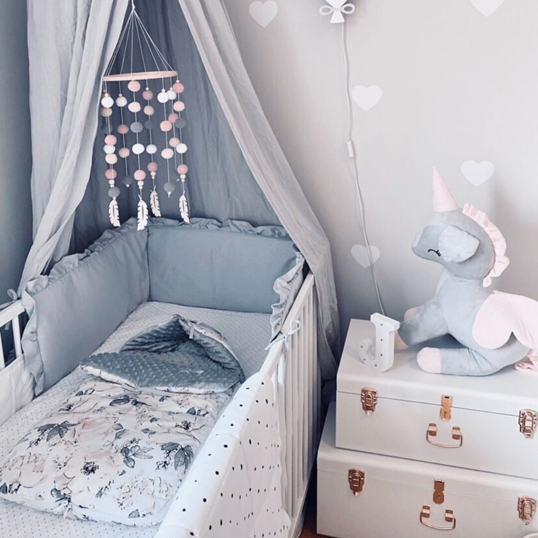 Bettumrandung mit Rüschen | Baumwolle