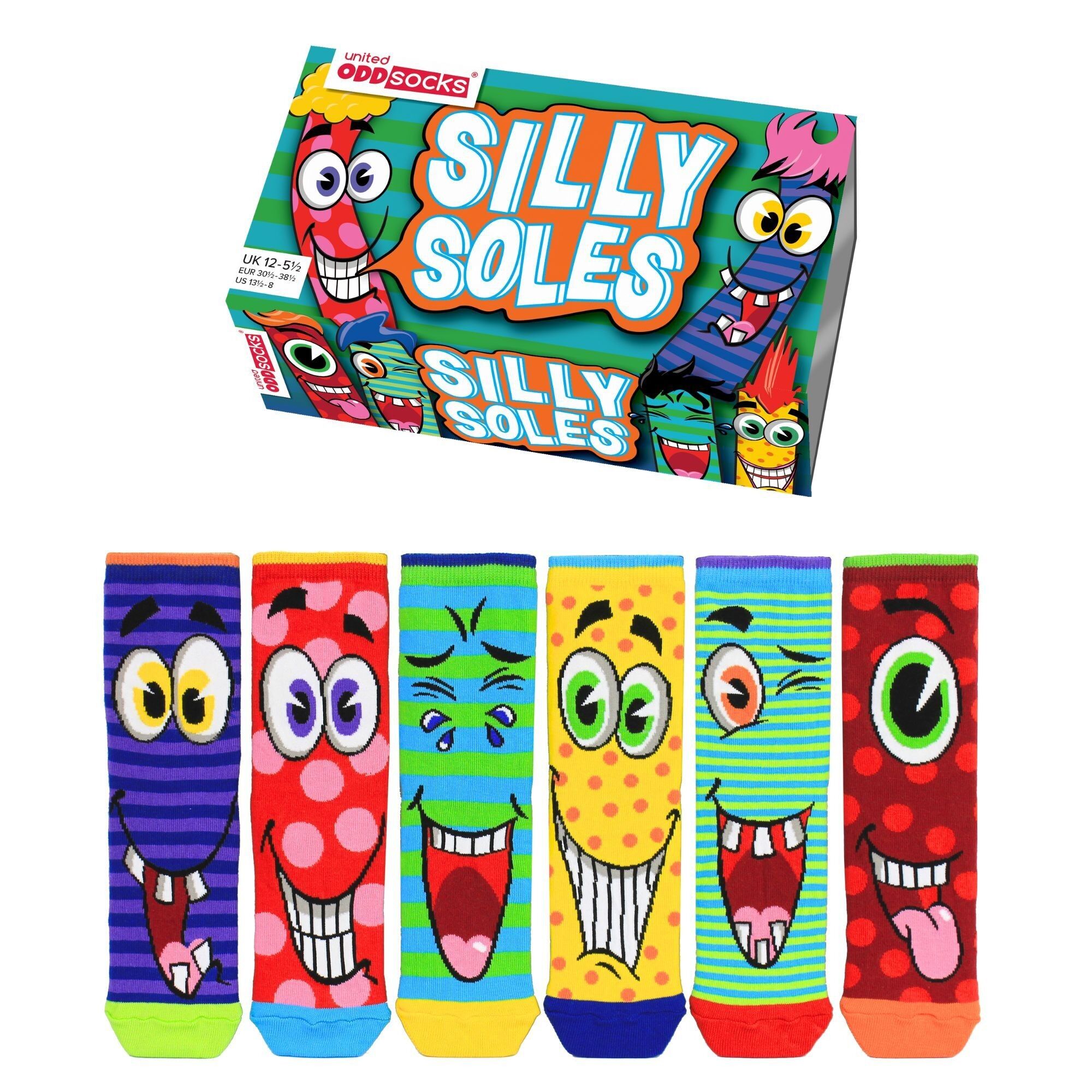 SILLY SOLES - Confezione regalo da 6 calzini spaiati | United Oddsocks