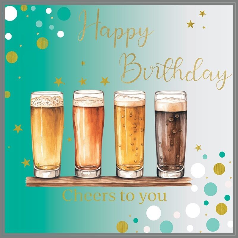 Herzlichen Glückwunsch zum Geburtstag - Prost