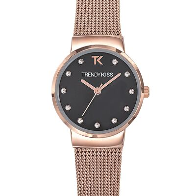 TMRG10113-02 - Reloj analógico para mujer Trendy Kiss - Correa milanesa - Kirsten