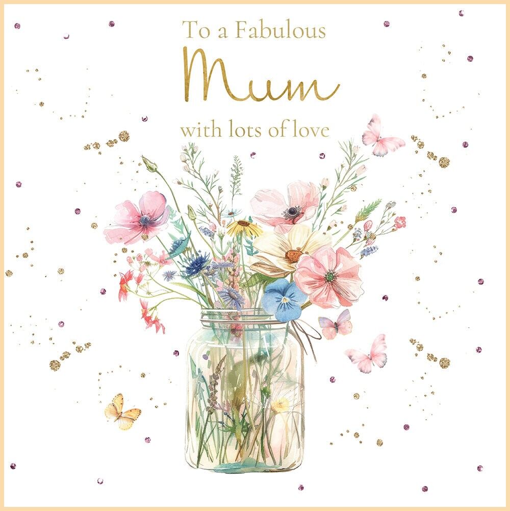 Wünsche und Träume - Fabulous Mum Vase mit Blumen