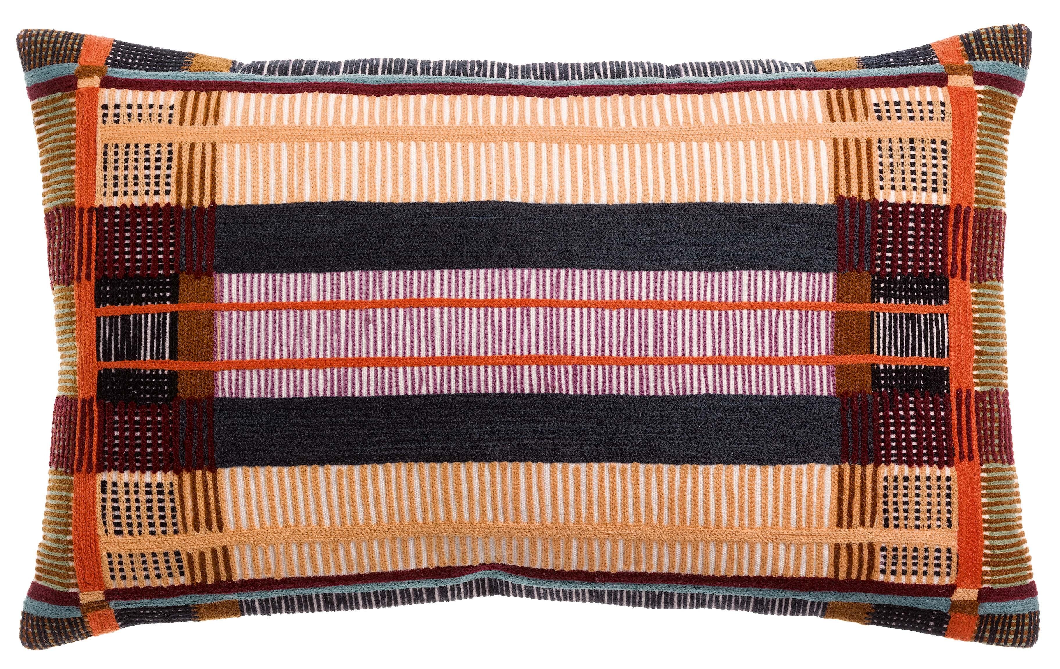 Cuscino ricamato Kaël Multico 30 x 50