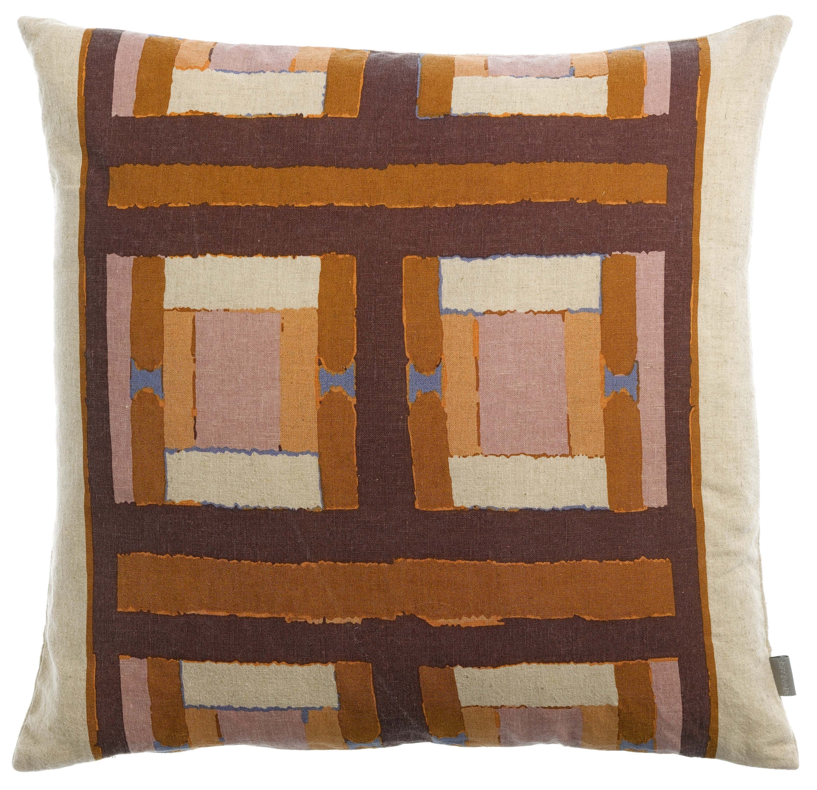 Taho Copper Printed Cushion 45 x 45
