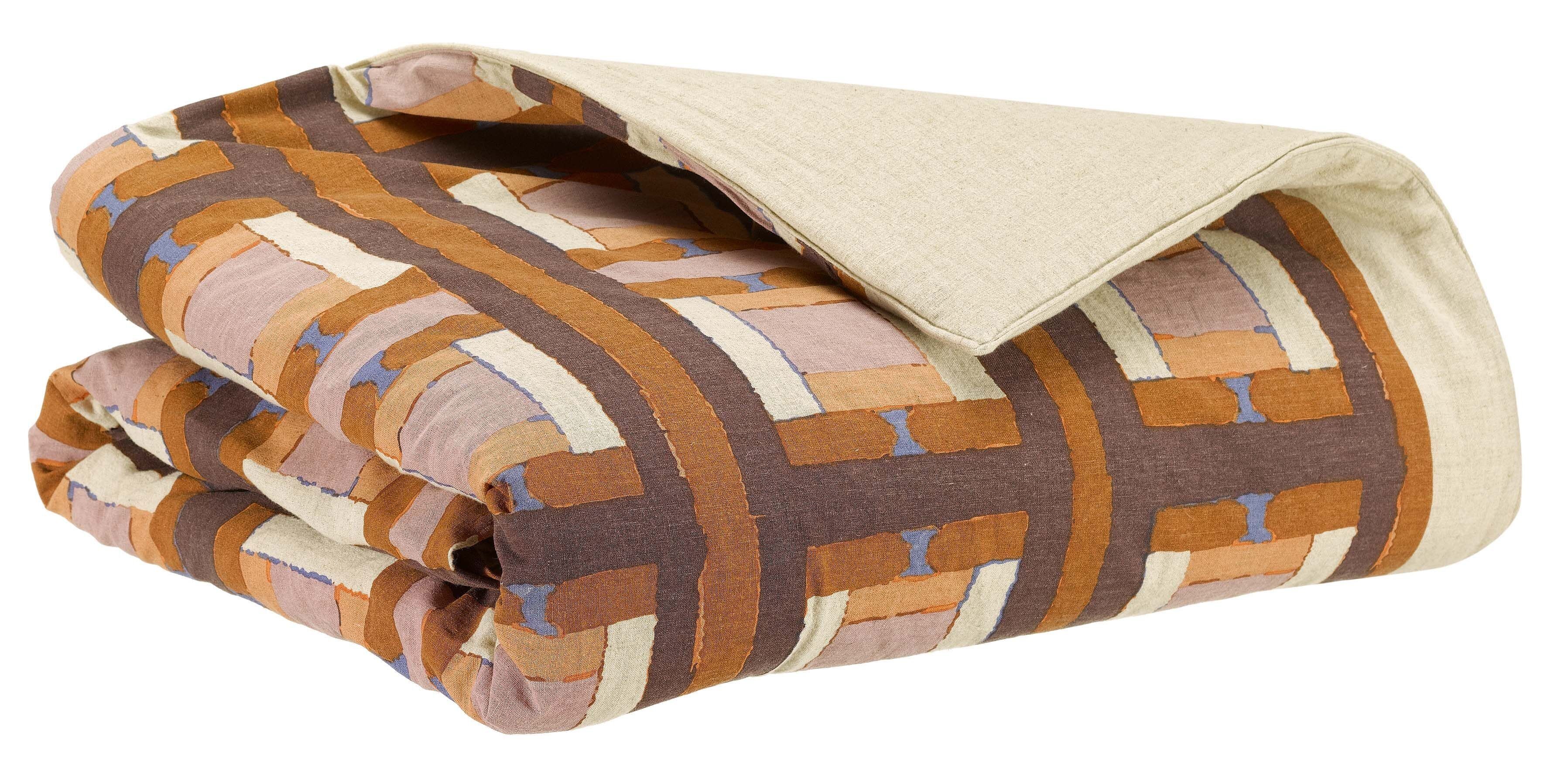 Plaid stampato Taho Copper 135 x 200