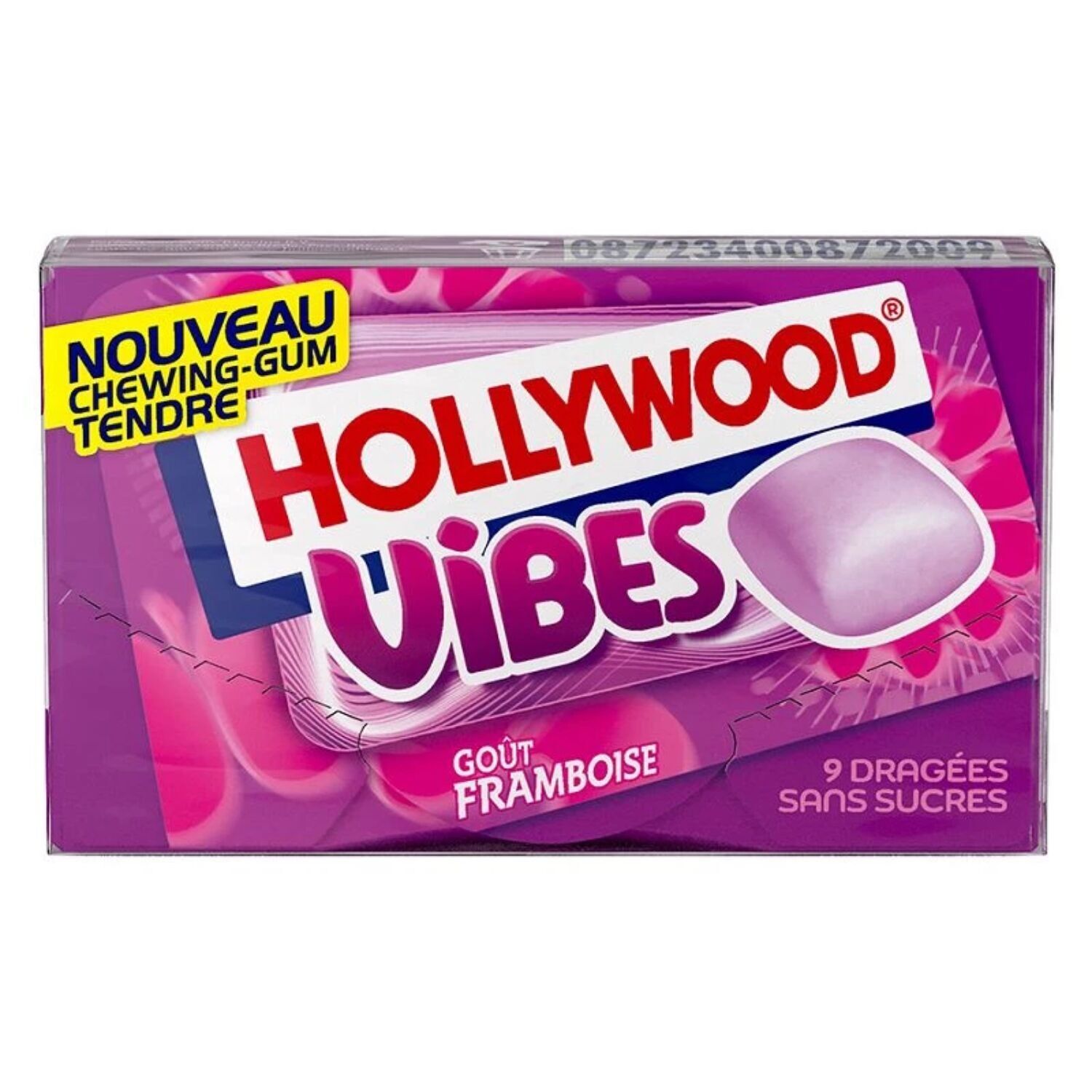 Boite de 16 étuis de 21g Hollywood Vibes goût framboise