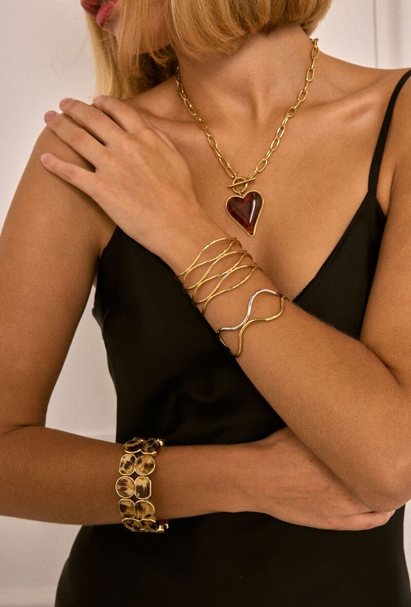 Bracciale rigido in acciaio inossidabile 324AQ306