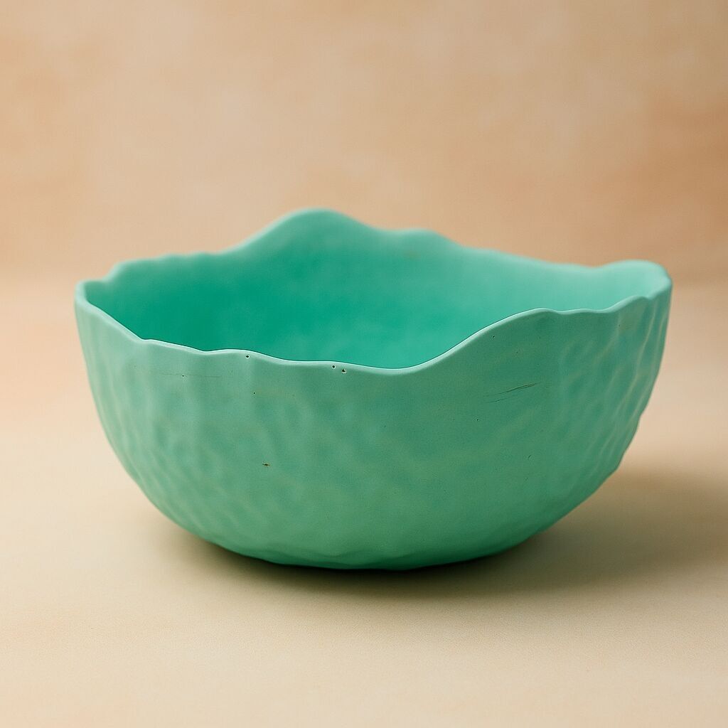 Bol décoratif fabriqué à la main en jesmonite