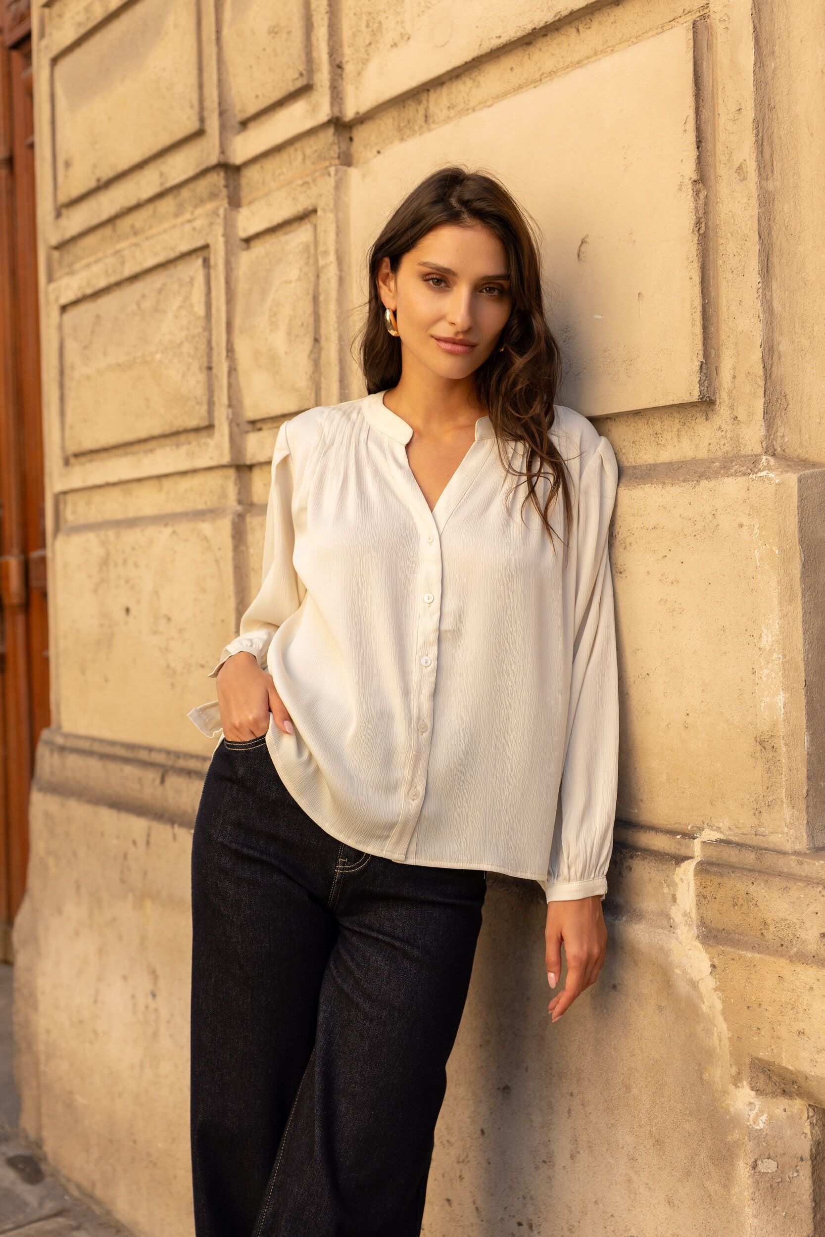 Saint-Tropez Viskosehemd - CK08136-3