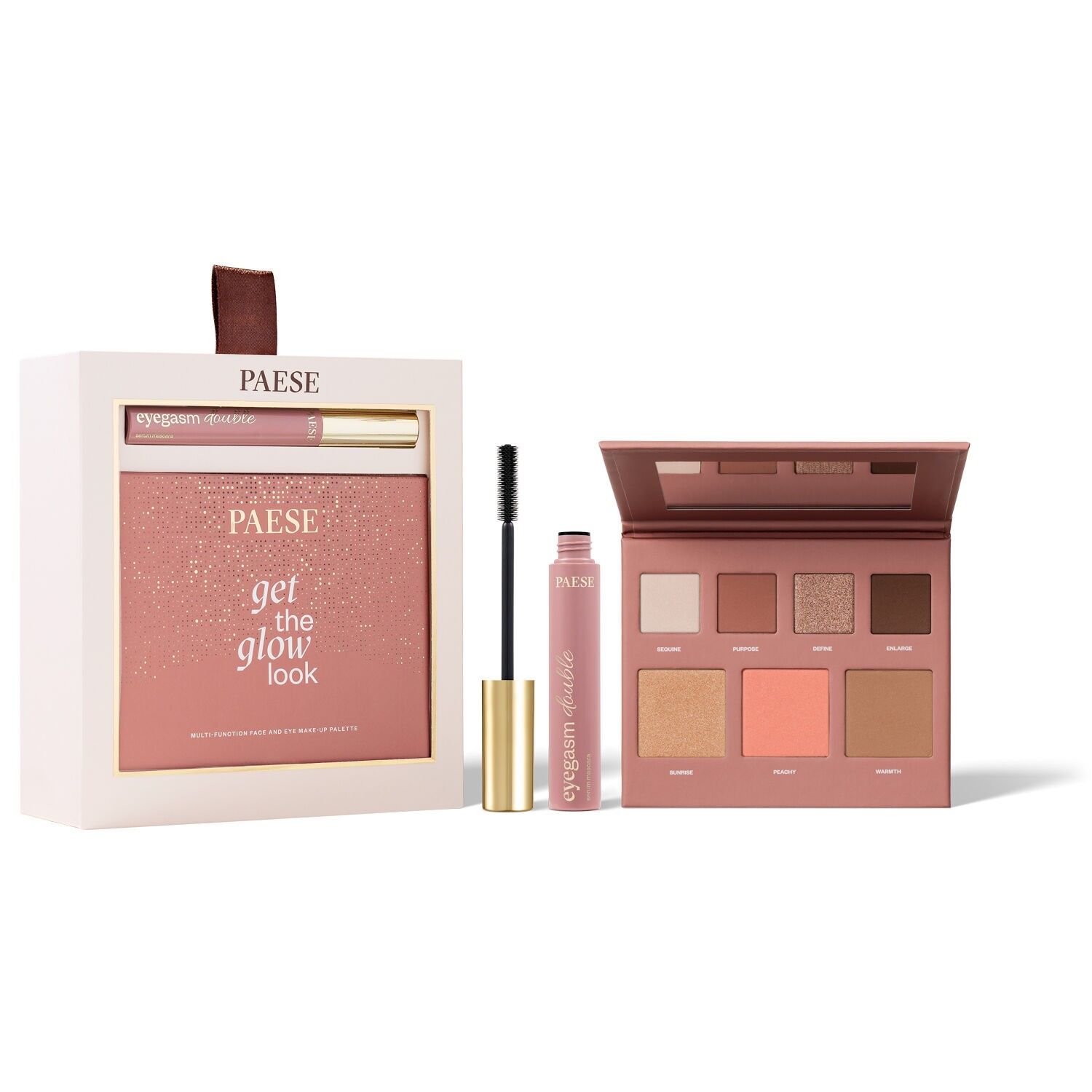 Idéal St Valentin - Coffret cadeau - (Noël / Anniversaire / Fêtes des mères) - Double Glow Look - 2 produits - PAESE