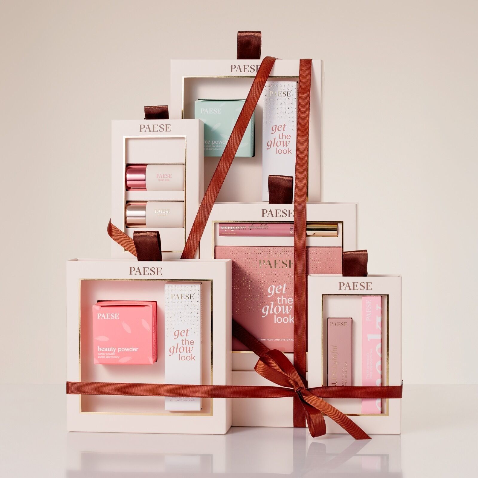 Idéal St Valentin - Coffret cadeau - (Noël / Anniversaire / Fêtes des mères) - Double Glow Look - 2 produits - PAESE