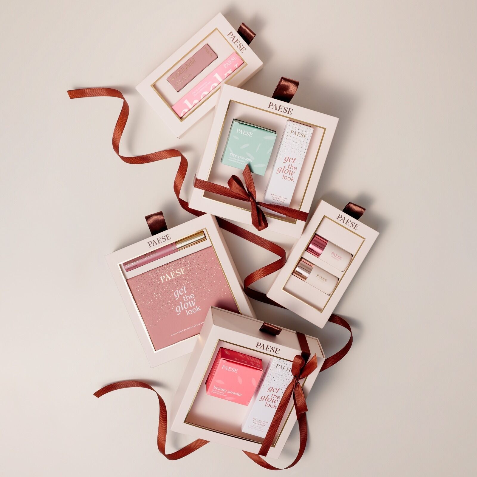 Idéal St Valentin - Coffret cadeau - (Noël / Anniversaire / Fêtes des mères) - Double Glow Look - 2 produits - PAESE