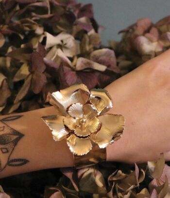 Bracelet manchette fleur BOTANIKA 5