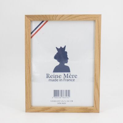 Cadre photo - Versant 18x24 cm - (made in France) en bois de Chêne et vitre en acrylique anti UV