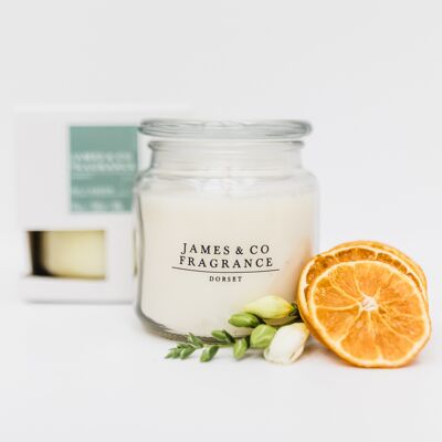 No.5 green 60 hour jar candle