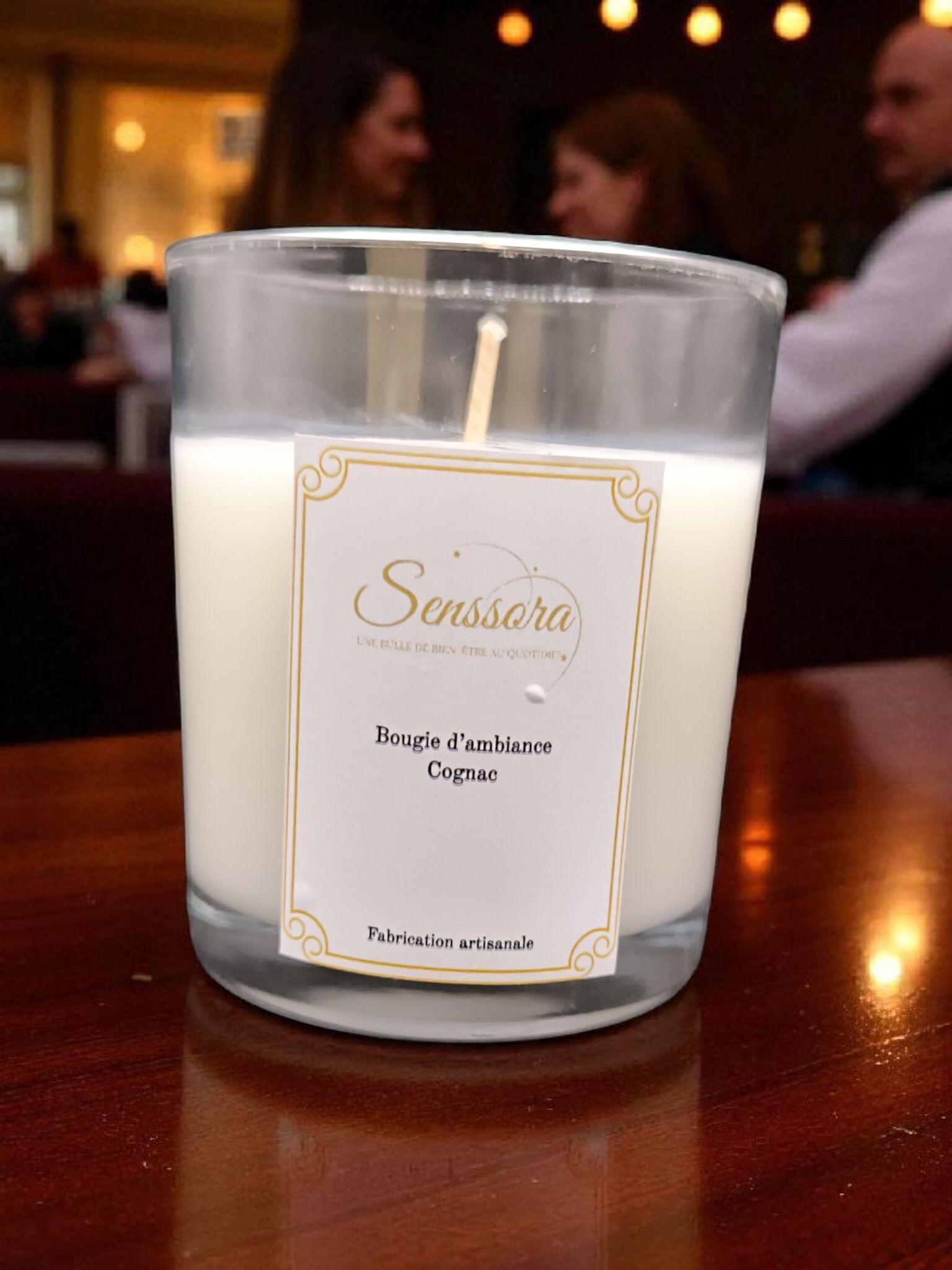 Cognac Artisan Candle – Holzige Wärme & bernsteinfarbene Eleganz