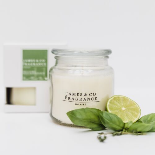 No.11 lime & basil 60 hour jar candle