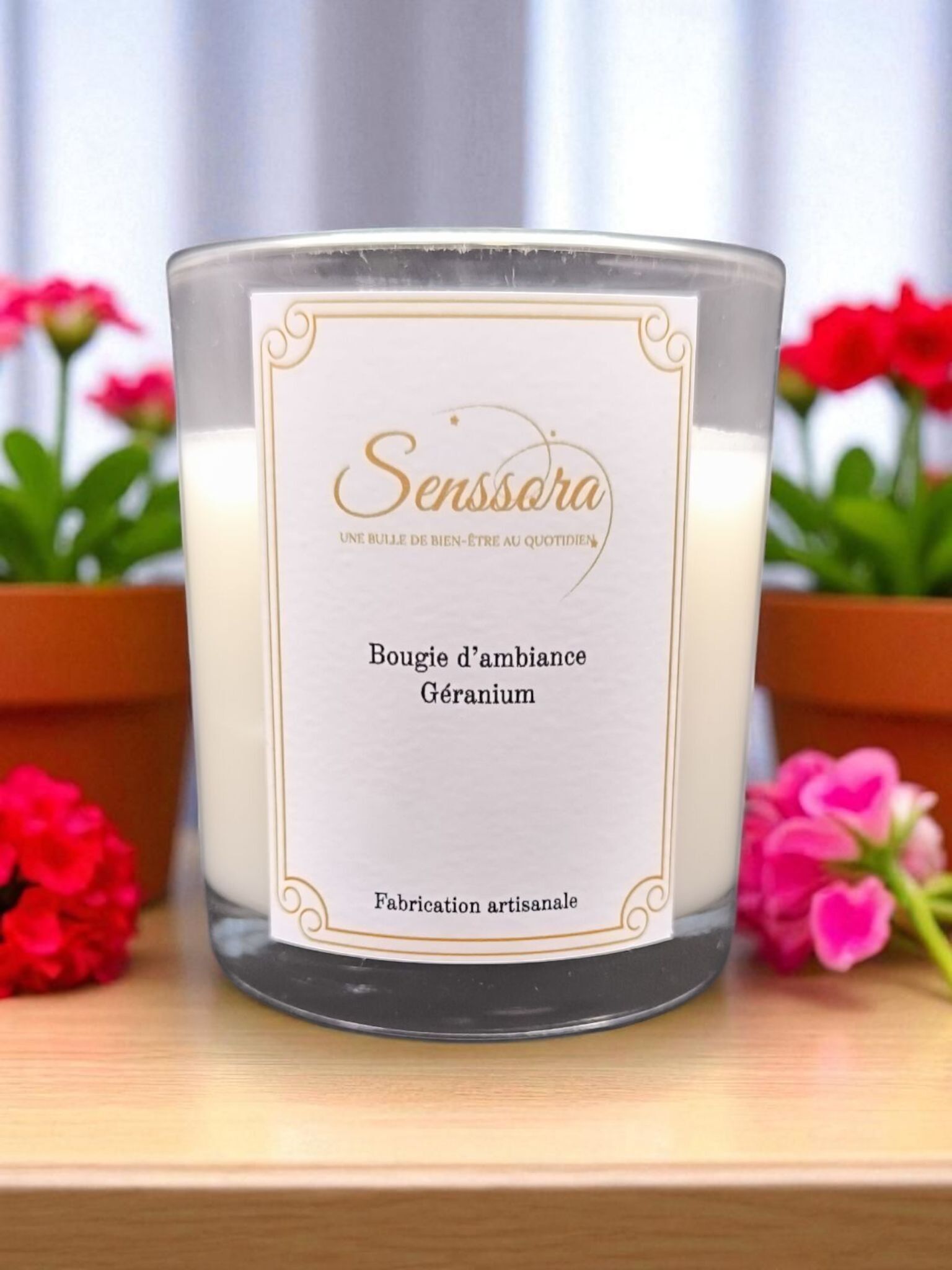 Geranium Artisan Candle – Blumige Frische & aromatische Noten