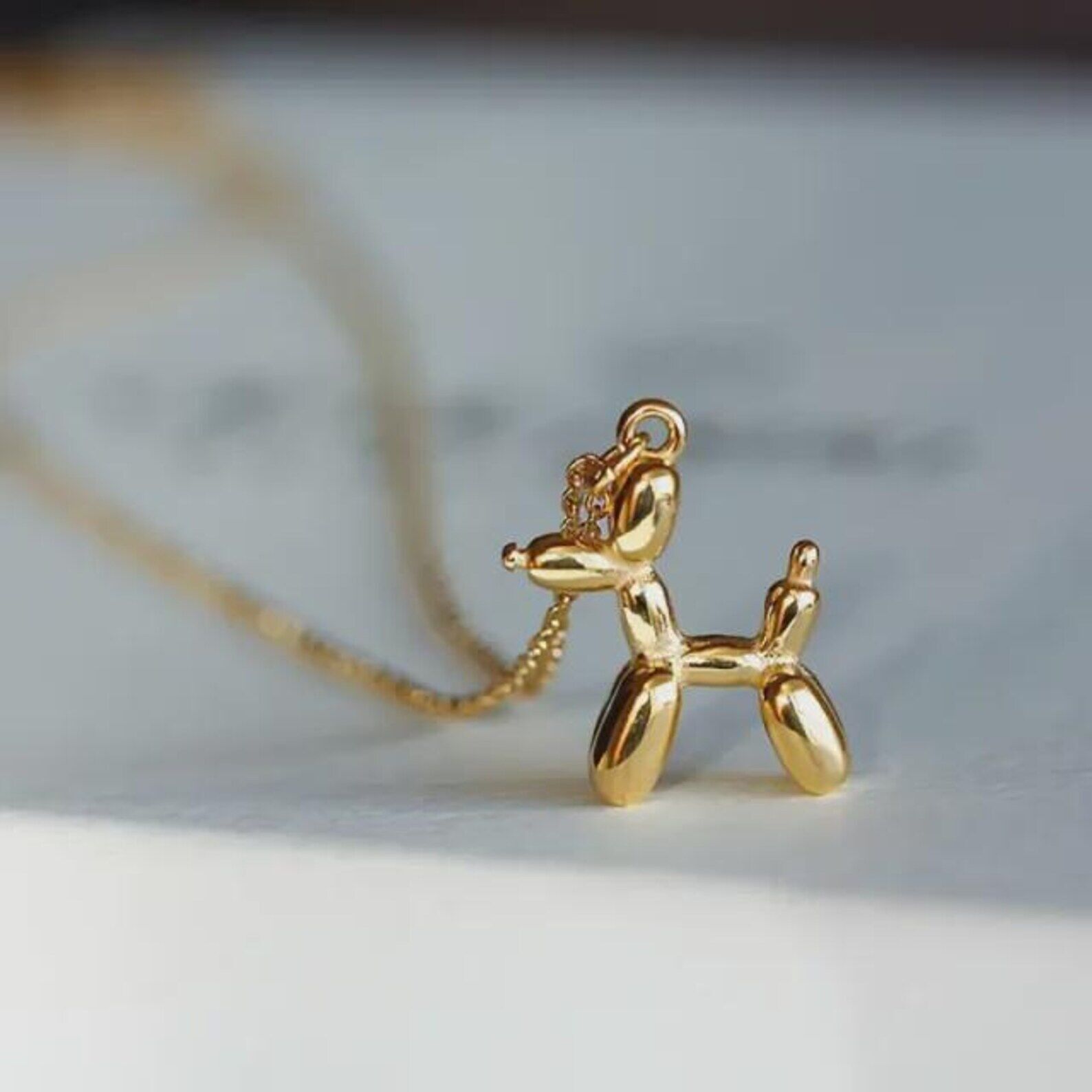 Collana a forma di cane palloncino