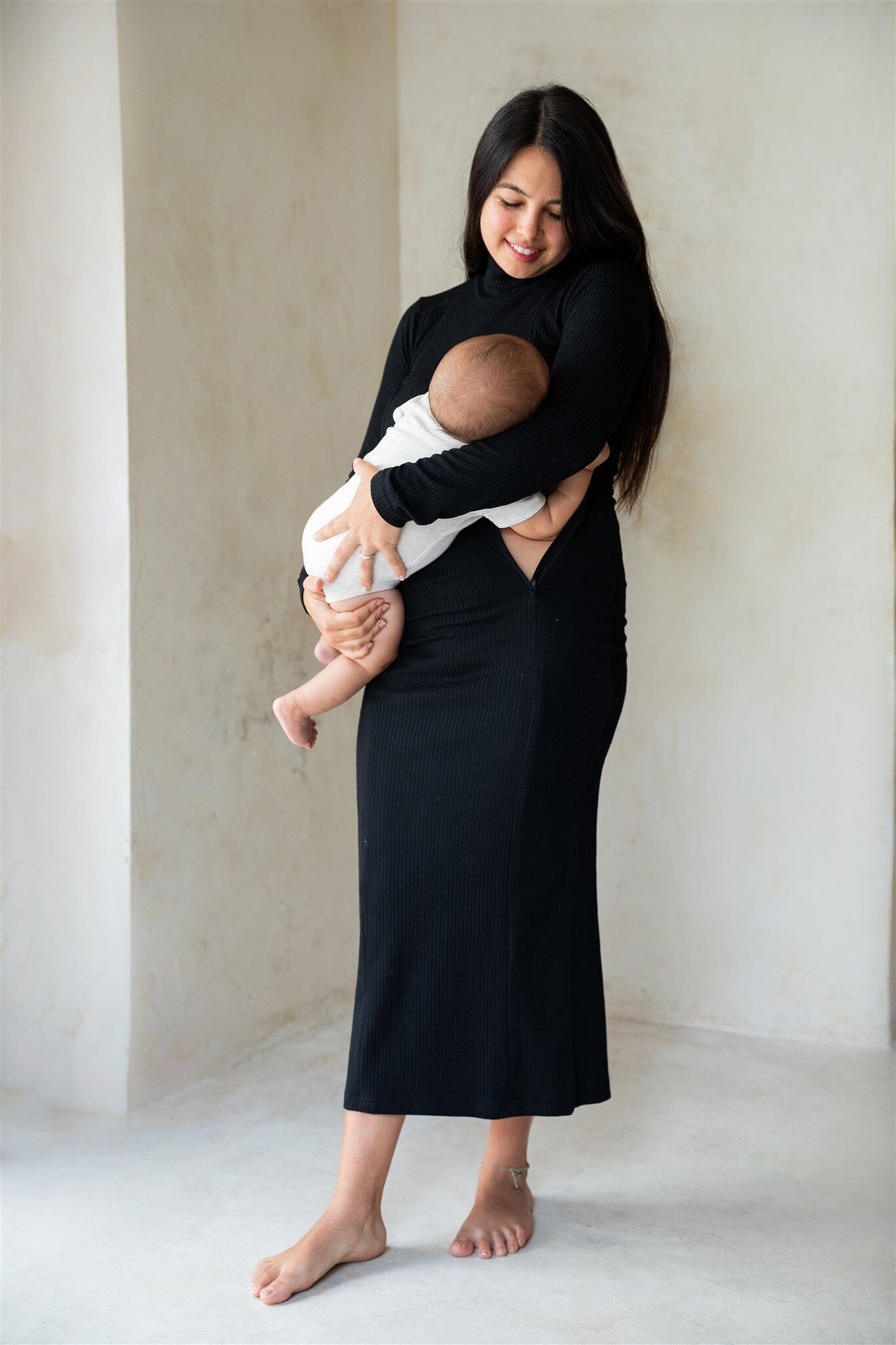 Abito da allattamento in cotone OLIVIA