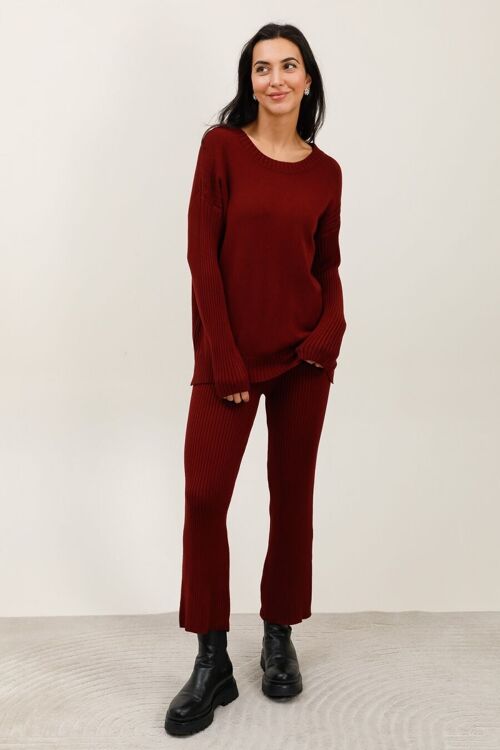 Ensemble Homewear/Casual en Maille Premium Côtelée – Confort Absolu et Allure Cocooning Chic