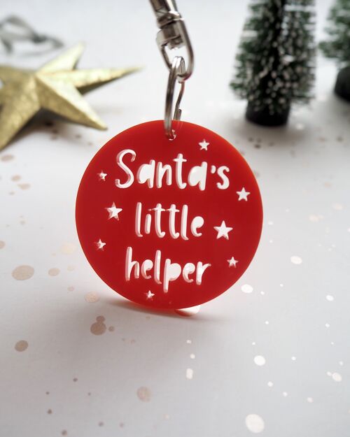Santa's Little Helper Key Ring