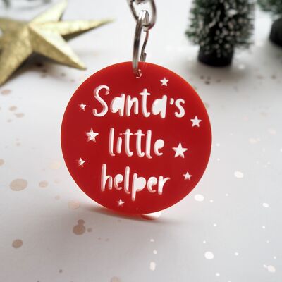 Santa's Little Helper Key Ring