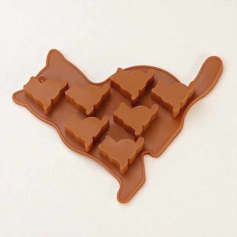 Bac à glaçons en silicone en forme de chat | Moule en forme d'animal