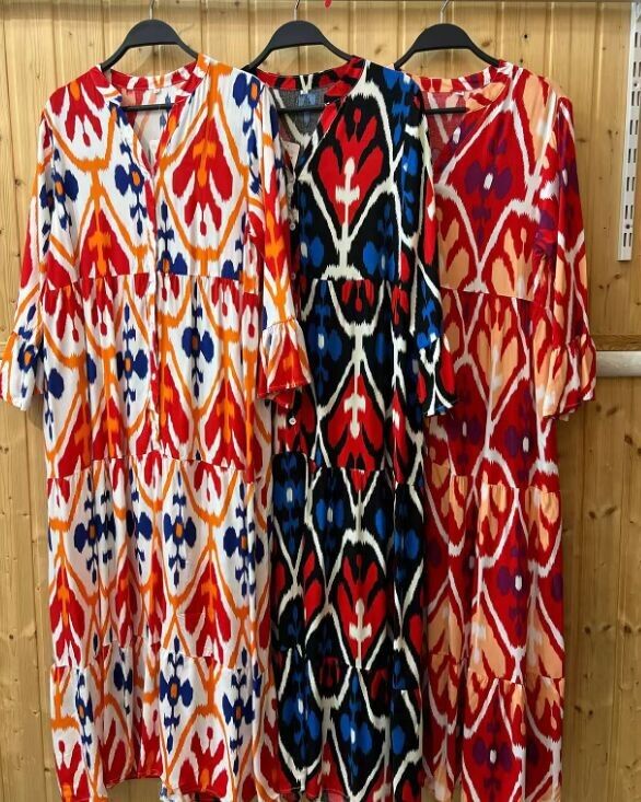 Langes Hemdblusenkleid - Verschiedene Größen (44-50)