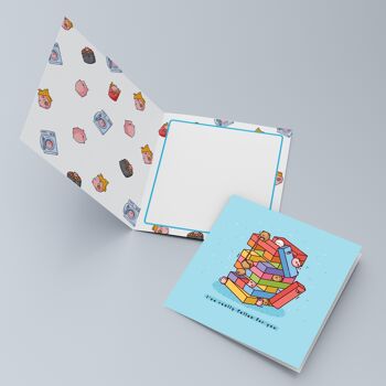 Carte de voeux mignonne de blocs de construction 3