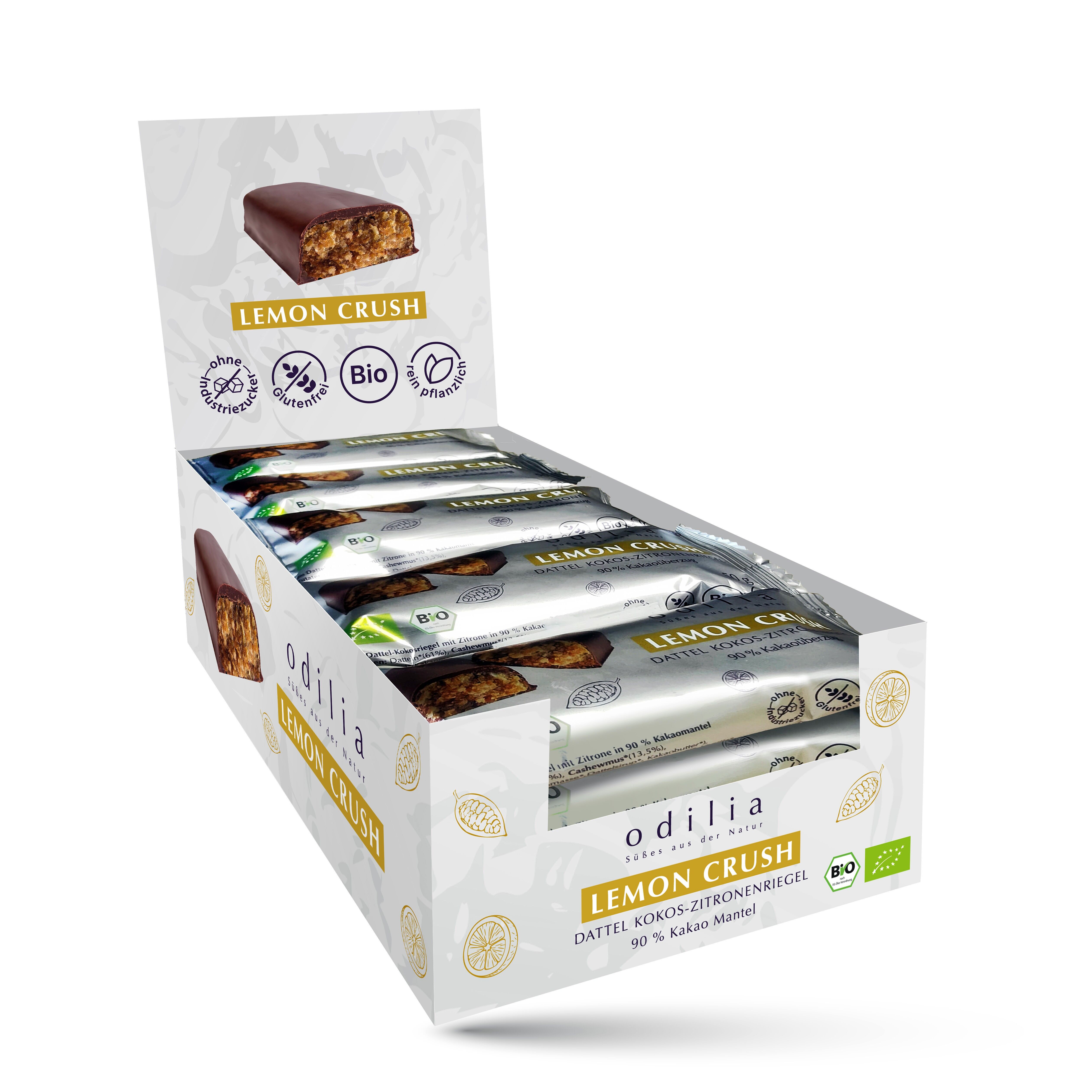 Barrette al limone, cocco, datteri e limone